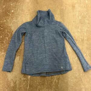 Kuhl Blue Cowl Neck wool blend sweater seatshirt